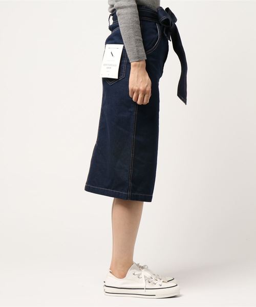 N.（N. Natural Beauty Basic）（エヌエヌナチュラルビューティーベーシック）の「◆リボン付デニムタイトスカート（デニムスカート・レディース・ブルー/ネイビー・SMALL/MEDIUM）」の22枚目の写真
