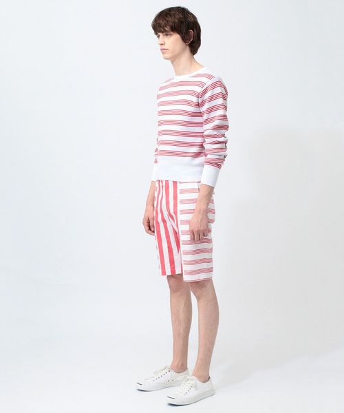 koe×THOM BROWNE（コエトムブラウン）の「[koe×THOM BROWNE]MENS SHORTS（その他パンツ・メンズ・キャメル/ストライプ・LARGE/MEDIUM/SMALL）」の3枚目の写真