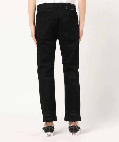 VENCEEXCHANGE（ヴァンスエクスチェンジ）の「カラーダメージスキニーパンツ（その他パンツ・メンズ・ホワイト/ブラック・LARGE/MEDIUM/SMALL）」の4枚目の写真