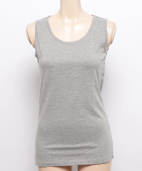 and it_（アンドイット）の「カラーコットンベーシックタンクトップ（タンクトップ・レディース・杢グレー/ダークオレンジ/ブラック/ネイビー/オフホワイト/ピンク/ブルー/グリーン/モスグリーン/ボルドー/マスタード/ラベンダー/ブルー系その他・LARGE/MEDIUM/X-LARGE）」の18枚目の写真