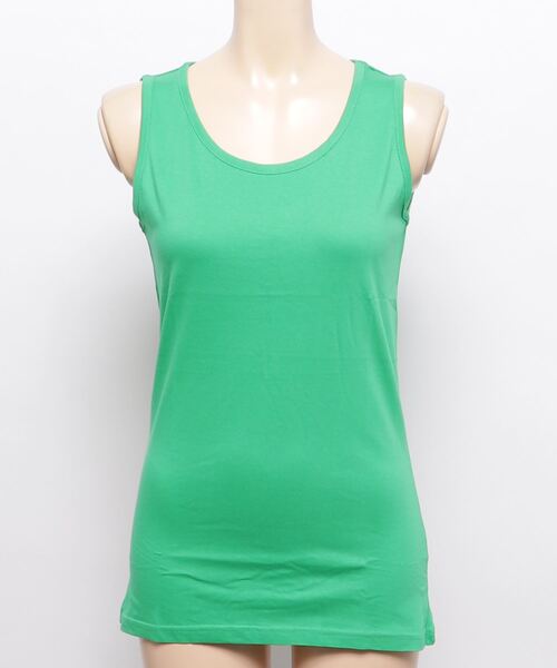 and it_（アンドイット）の「カラーコットンベーシックタンクトップ（タンクトップ・レディース・杢グレー/ダークオレンジ/ブラック/ネイビー/オフホワイト/ピンク/ブルー/グリーン/モスグリーン/ボルドー/マスタード/ラベンダー/ブルー系その他・LARGE/MEDIUM/X-LARGE）」の19枚目の写真