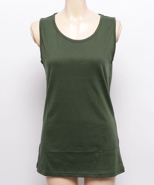 and it_（アンドイット）の「カラーコットンベーシックタンクトップ（タンクトップ・レディース・杢グレー/ダークオレンジ/ブラック/ネイビー/オフホワイト/ピンク/ブルー/グリーン/モスグリーン/ボルドー/マスタード/ラベンダー/ブルー系その他・LARGE/MEDIUM/X-LARGE）」の20枚目の写真