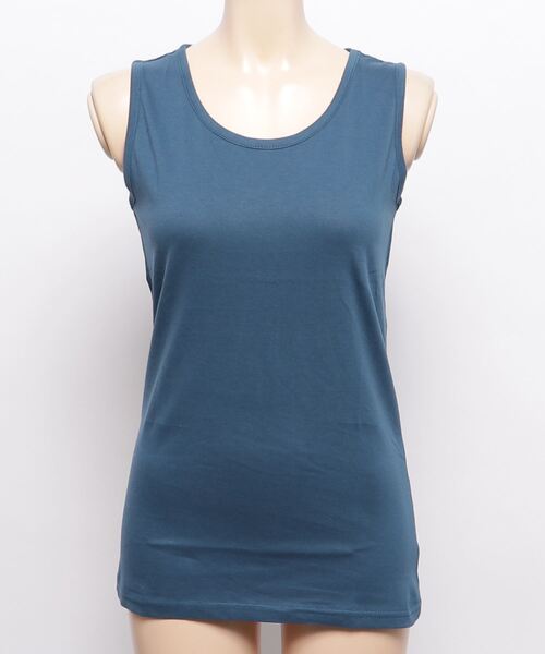 and it_（アンドイット）の「カラーコットンベーシックタンクトップ（タンクトップ・レディース・杢グレー/ダークオレンジ/ブラック/ネイビー/オフホワイト/ピンク/ブルー/グリーン/モスグリーン/ボルドー/マスタード/ラベンダー/ブルー系その他・LARGE/MEDIUM/X-LARGE）」の22枚目の写真