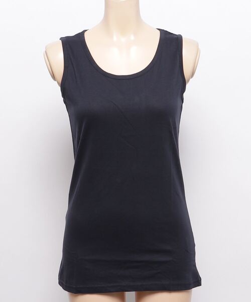 and it_（アンドイット）の「カラーコットンベーシックタンクトップ（タンクトップ・レディース・杢グレー/ダークオレンジ/ブラック/ネイビー/オフホワイト/ピンク/ブルー/グリーン/モスグリーン/ボルドー/マスタード/ラベンダー/ブルー系その他・LARGE/MEDIUM/X-LARGE）」の21枚目の写真