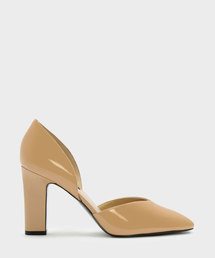 テパードドルセイヒール / TAPERED D'ORSAY HEELS