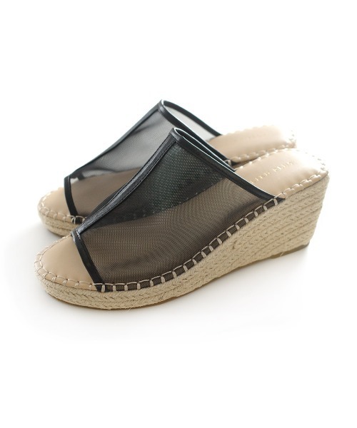 AmiAmi（アミアミ）の「ジュートウエッジサボサンダル（サンダル・レディース・ブラウン/シルバー/ブラック/サンドベージュ/ホワイト/ゴールド/グレイッシュベージュ/ベージュ系その他/シルバー系その他/カーキ/ライラック/シルバー系その他2/ベージュ系その他2/シルバー系その他3/ブラック系その他・35/39/38/34/40/37/36）」の3枚目の写真