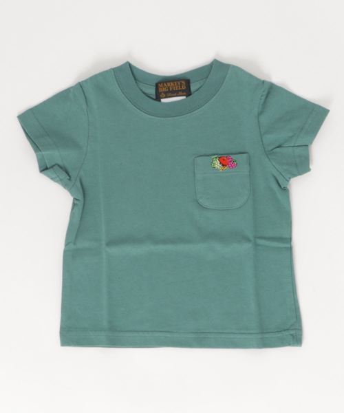 FRUIT OF THE LOOM(フルーツオブザルーム)の「FRUIT OF THE LOOM ポケットT(90〜150cm)(Tシャツ/カットソー)」|グリーン