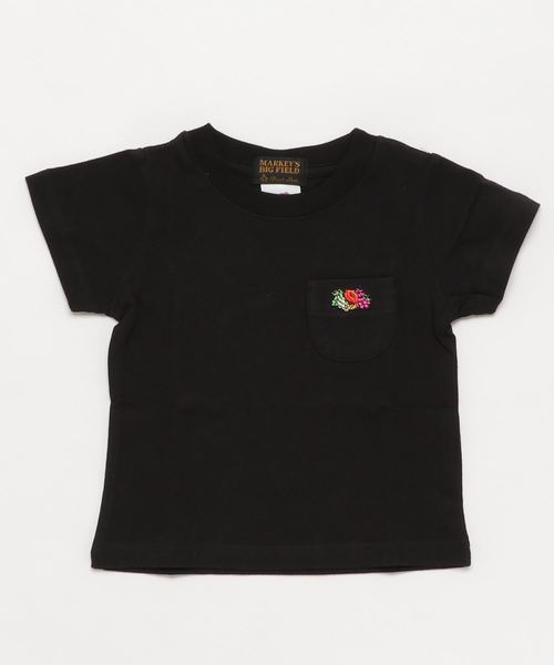 FRUIT OF THE LOOM(フルーツオブザルーム)の「FRUIT OF THE LOOM ポケットT(90〜150cm)(Tシャツ/カットソー)」|ブラック