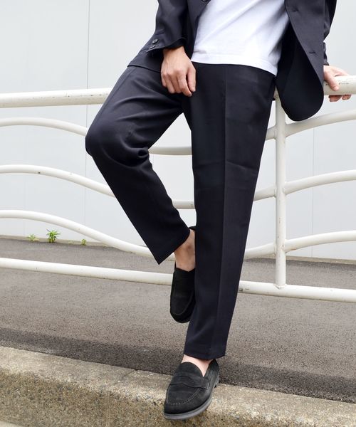 SHIPS（シップス）の「SC: ドライ ストレッチ テーパード セットアップ イージーパンツ□（その他パンツ・メンズ・グレー/ブルー/ネイビー・SMALL/MEDIUM/LARGE/X-LARGE）」の4枚目の写真