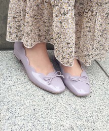 one after another NICE CLAUP | スカラップ バレエシューズ(バレエシューズ)