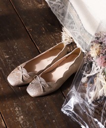 one after another NICE CLAUP | スカラップ バレエシューズ(バレエシューズ)