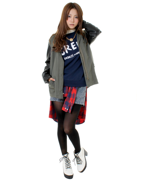 WEGO（ウィゴー）の「WEGO/エナメルブーツ（ブーツ・レディース・ホワイト/ブラック/パープル・MEDIUM/LARGE）」の14枚目の写真