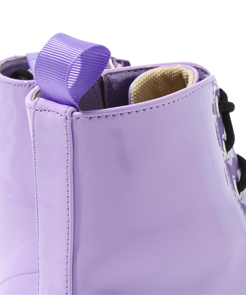 WEGO（ウィゴー）の「WEGO/エナメルブーツ（ブーツ・レディース・ホワイト/ブラック/パープル・MEDIUM/LARGE）」の10枚目の写真