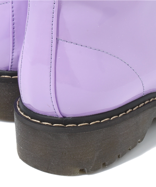 WEGO（ウィゴー）の「WEGO/エナメルブーツ（ブーツ・レディース・ホワイト/ブラック/パープル・MEDIUM/LARGE）」の11枚目の写真