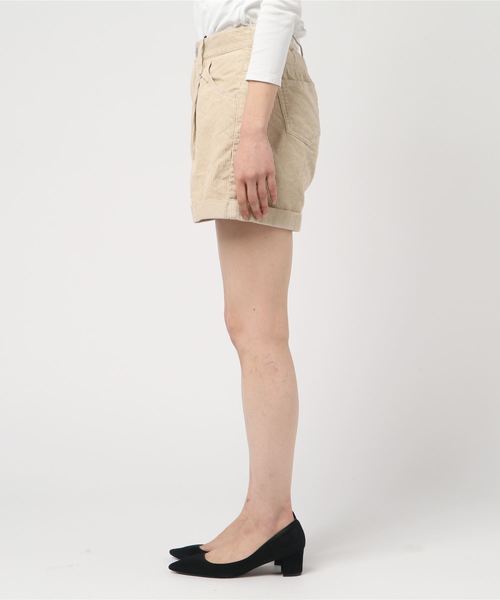 WEGO(ウィゴー)の「WEGO/コーデュロイハイウエストショーツ(その他パンツ・レディース・ワイン/ブラック/ベージュ/ブラウン/アイボリー・SMALL/MEDIUM/LARGE)」の7枚目の写真