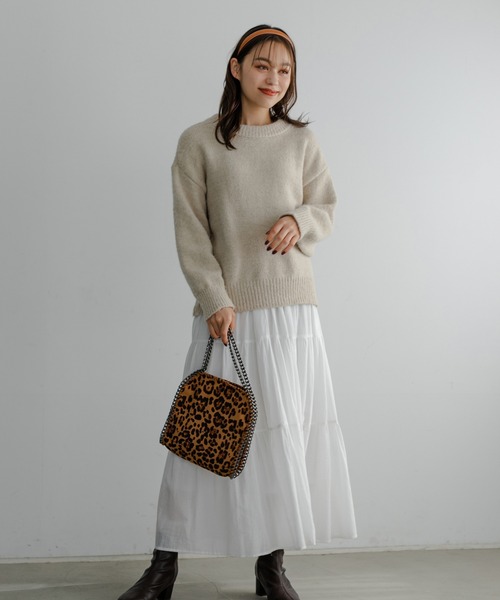 Edit Sheen(エディットシーン)の「グリッターチェーンバッグ(ハンドバッグ・レディース・ブラック/グレー/レオパード/パイソン/カーキ/ベージュ/ネイビー・FREE)」の18枚目の写真