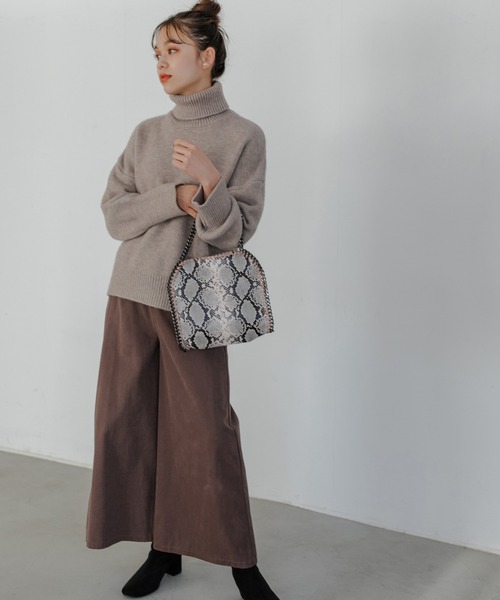 Edit Sheen(エディットシーン)の「グリッターチェーンバッグ(ハンドバッグ・レディース・ブラック/グレー/レオパード/パイソン/カーキ/ベージュ/ネイビー・FREE)」の15枚目の写真