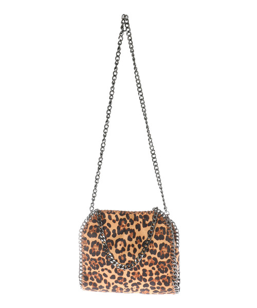 Edit Sheen(エディットシーン)の「グリッターチェーンバッグ(ハンドバッグ・レディース・ブラック/グレー/レオパード/パイソン/カーキ/ベージュ/ネイビー・FREE)」の10枚目の写真