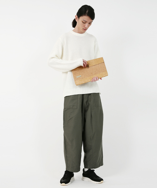 Rocky Monroe（ロッキーモンロー）の「畦編みクルーネックニット（ニット/セーター・メンズ・ホワイト/ブラック/グレー/ピンク・M/L）」の7枚目の写真