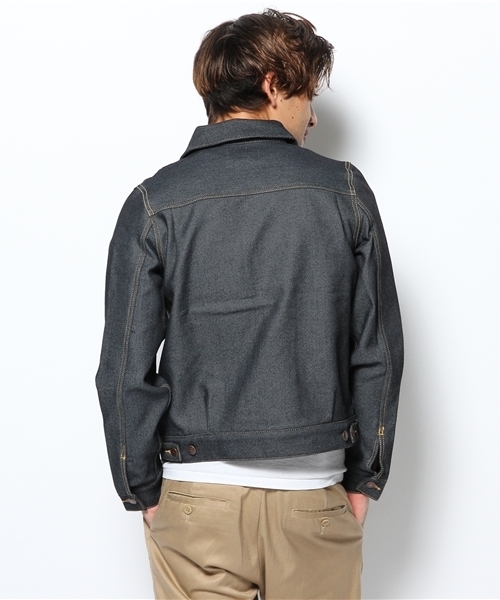 coen（コーエン）の「EASYスキニーリジットジャケット13AW Gジャン（デニムジャケット・メンズ・ネイビー・SMALL/MEDIUM/LARGE/X-LARGE）」の4枚目の写真