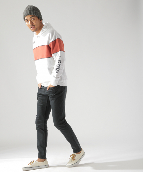 BAYFLOW(ベイフロー)の「ハイパーストレッチスリムカラーデニム 19SS(デニムパンツ・メンズ・ブラック/ベージュ/オフホワイト・MEDIUM/LARGE/X-LARGE/SMALL)」の12枚目の写真