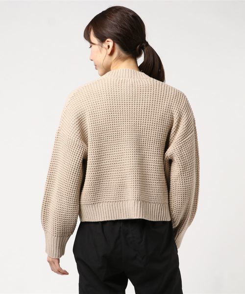 WEGO(ウィゴー)の「WEGO/ワッフルショートカーディガン(カーディガン/ボレロ・レディース・アイボリー/ライトパープル/ベージュ/ライトイエロー・FREE)」の5枚目の写真