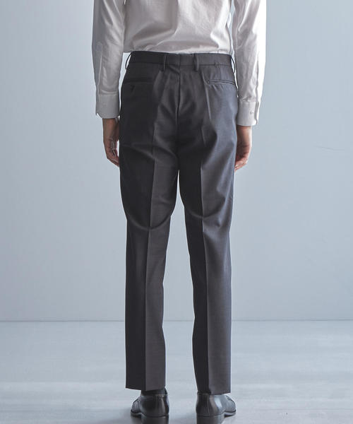 WORK TRIP OUTFITS GREEN LABEL RELAXING（ワークトリップアウトフィッツグリーンレーベル リラクシング）の「【WORK TRIP OUTFITS】◎TW/PU トロピカル NP パンツ ＜スリムフィット＞（スラックス・メンズ・ネイビー/ブラック/ダークグレー/ダークブラウン/コバルトブルー・XXS/70/XS/72/M/80/S/76/L/84/XL/88）」の12枚目の写真