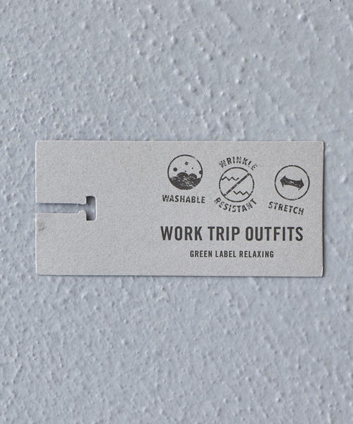 WORK TRIP OUTFITS GREEN LABEL RELAXING（ワークトリップアウトフィッツグリーンレーベル リラクシング）の「【WORK TRIP OUTFITS】◎TW/PU トロピカル NP パンツ ＜スリムフィット＞（スラックス・メンズ・ネイビー/ブラック/ダークグレー/ダークブラウン/コバルトブルー・XXS/70/XS/72/M/80/S/76/L/84/XL/88）」の11枚目の写真