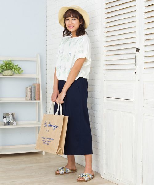 sabstreet my standard(サブストリートマイスタンダード)の「コットンワイドパンツ【大きいサイズ対応】【15号(3L)~19号(5L)】(その他パンツ・レディース・ブラック/ネイビー/ベージュ・15号/19号)」の14枚目の写真