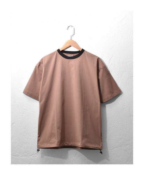 MinoriTY(マイノリティ)の「オーバーサイズTシャツ ビッグシルエットドローコードプルオーバー(Tシャツ/カットソー・メンズ・ネイビー/カーキ/テラコッタ/ブラック・M/L)」の2枚目の写真