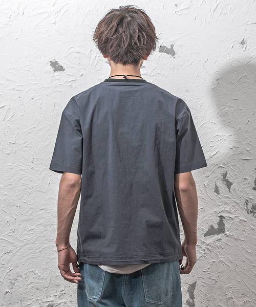 MinoriTY(マイノリティ)の「オーバーサイズTシャツ ビッグシルエットドローコードプルオーバー(Tシャツ/カットソー・メンズ・ネイビー/カーキ/テラコッタ/ブラック・M/L)」の10枚目の写真