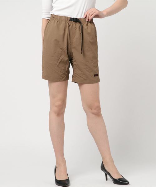 Gramicci（グラミチ）の「【GRAMICCI / グラミチ】SHELL PACKABLE SHORTS（水着・メンズ・チャコールグレー/ブラック/パープル/ネイビー/タン/マスタード/グリーン系カモフラージュ/その他1/その他2/スモークピンク・S/M/L/XL）」の4枚目の写真