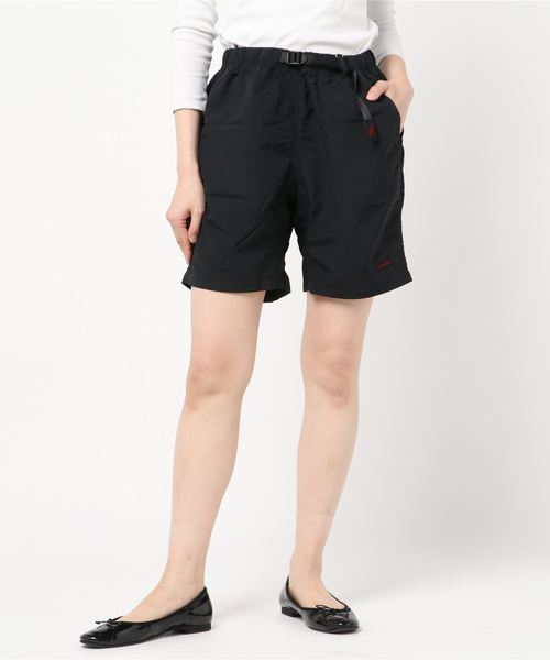 Gramicci（グラミチ）の「【GRAMICCI / グラミチ】SHELL PACKABLE SHORTS（水着・メンズ・チャコールグレー/ブラック/パープル/ネイビー/タン/マスタード/グリーン系カモフラージュ/その他1/その他2/スモークピンク・S/M/L/XL）」の2枚目の写真