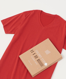 パックTシャツ Vネック