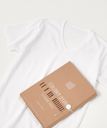 パックTシャツ Vネック