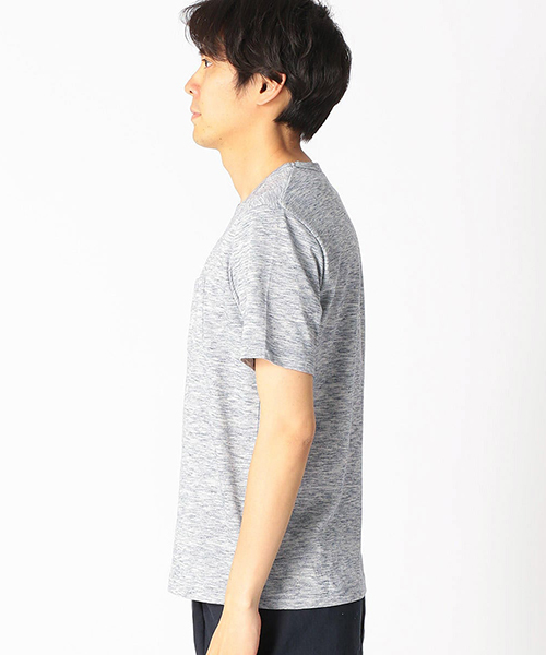 COMME CA ISM（コムサイズム）の「スペースダイ　クルーネックTシャツ（Tシャツ/カットソー・メンズ・ネイビー/マスタード/グレー/ワイン・X-LARGE/LARGE/MEDIUM）」の5枚目の写真