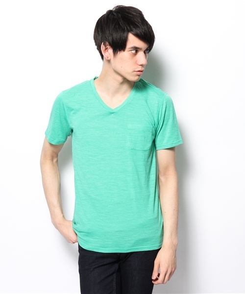 SHIPS(シップス)の「【SN】: 『V NECK TEE 140 JP』 Vネック Tシャツ(Tシャツ/カットソー・メンズ・オフホワイト/ダークグレー/ブラック/グリーン/ライトブルー・SMALL/MEDIUM/X-SMALL)」の5枚目の写真