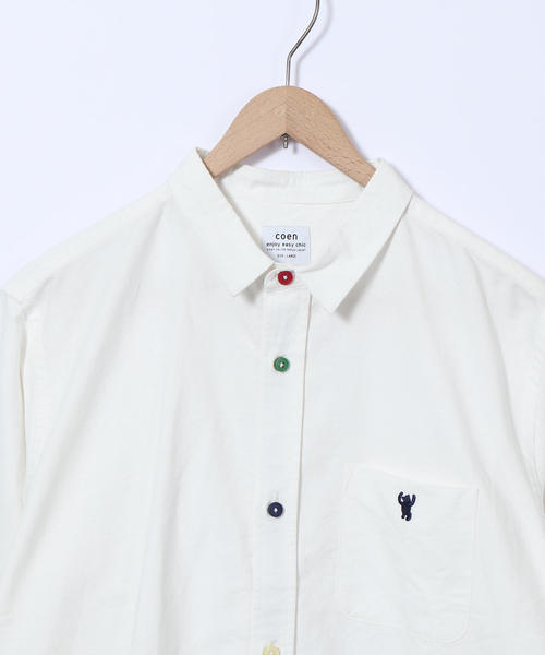 coen(コーエン)の「オックスフォードクレイジーボタンレギュラーカラーシャツ(シャツ/ブラウス・メンズ・グレー/ホワイト・MEDIUM/X-LARGE/SMALL/LARGE)」の18枚目の写真