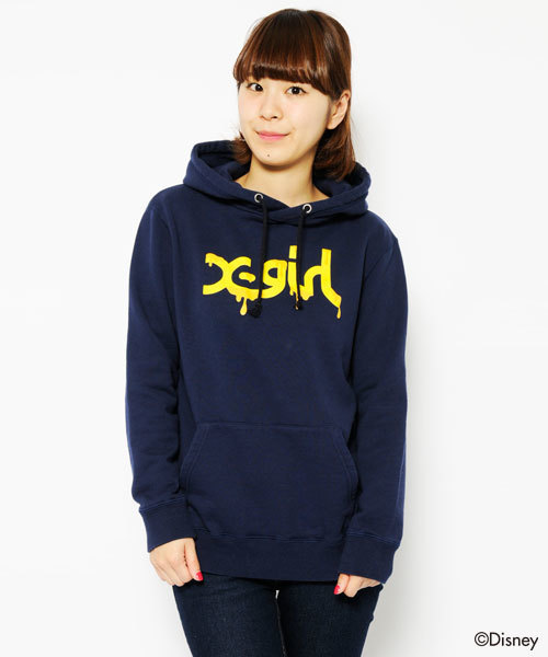 X-girl(エックスガール)の「WINNIE THE POOH SWEAT HOODIE(パーカー・レディース・ホワイト/アッシュグレー/ネイビー・1/2)」の11枚目の写真