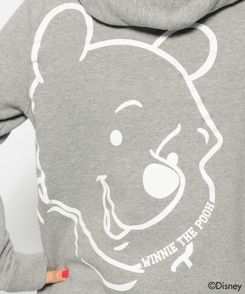 X-girl(エックスガール)の「WINNIE THE POOH SWEAT HOODIE(パーカー・レディース・ホワイト/アッシュグレー/ネイビー・1/2)」の7枚目の写真
