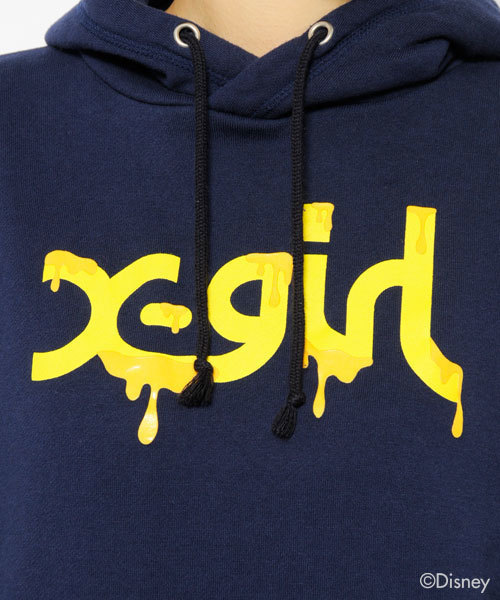 X-girl(エックスガール)の「WINNIE THE POOH SWEAT HOODIE(パーカー・レディース・ホワイト/アッシュグレー/ネイビー・1/2)」の9枚目の写真