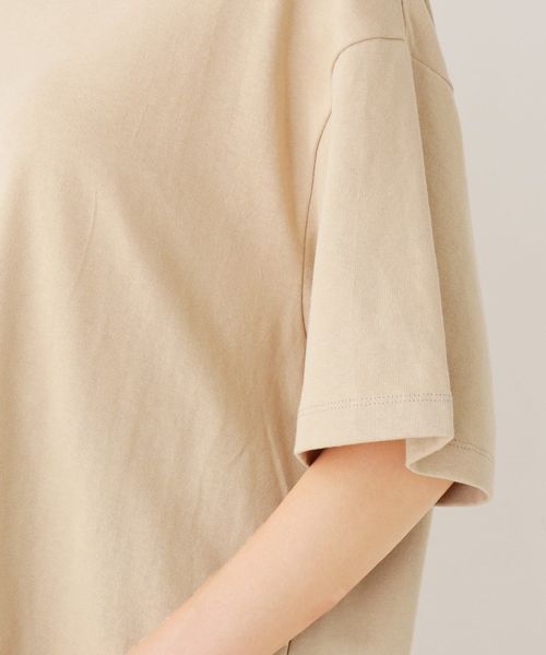 grove(グローブ)の「コットン裾ラウンドビックT(Tシャツ/カットソー・レディース・ブラック/ナチュラル/ブラウン系・02)」の9枚目の写真