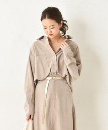 DouDou | コールテンビッグシャツ(シャツ/ブラウス)