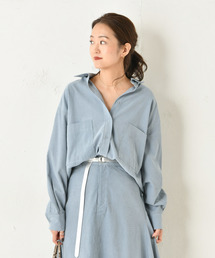 DouDou | コールテンビッグシャツ(シャツ/ブラウス)