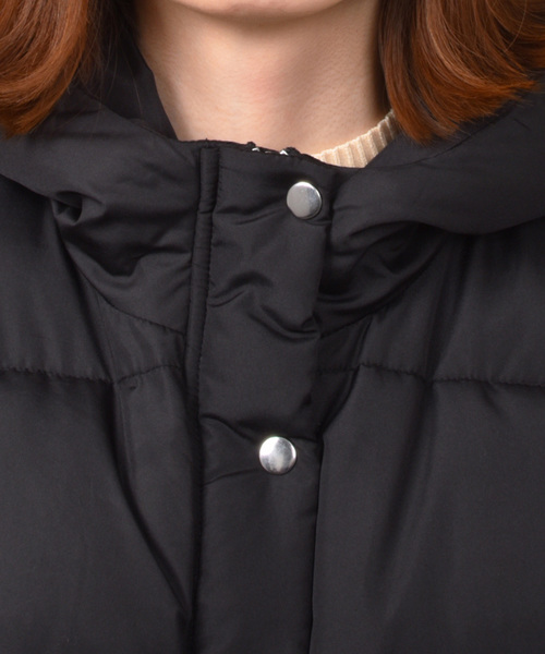 PairPair（ペアペア）の「袖ボリューム中綿フードブルゾン（ブルゾン・レディース・ブラック/アイボリー/モカ・FREE）」の15枚目の写真