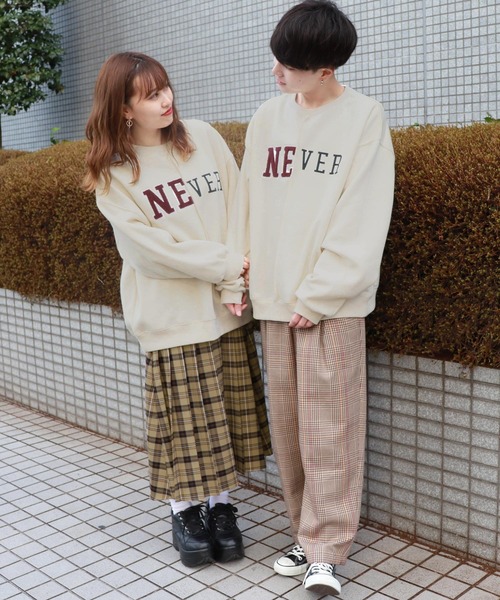 PairPair（ペアペア）の「裏起毛サガラ刺繍スウェット（スウェット・レディース・ブラック/ネイビー/アイボリー・MEDIUM/LARGE）」の8枚目の写真