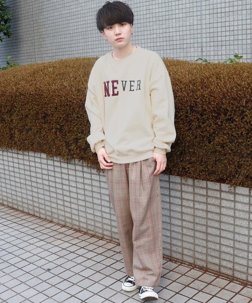 PairPair（ペアペア）の「裏起毛サガラ刺繍スウェット（スウェット・レディース・ブラック/ネイビー/アイボリー・MEDIUM/LARGE）」の19枚目の写真