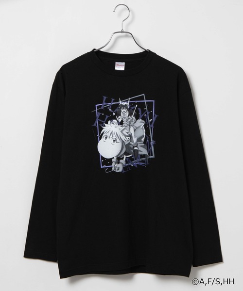 WEGO(ウィゴー)の「∴WEGO/【覇穹 封神演義】コラボロンT(Tシャツ/カットソー・メンズ・ブラック/ホワイト・MEDIUM/LARGE)」の2枚目の写真