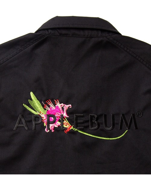 APPLEBUM（アップルバム）の「Flower Logo Coverall Jacket（カバーオール・メンズ・ブラック・MEDIUM/LARGE/X-LARGE/XX-LARGE）」の3枚目の写真