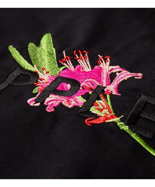 APPLEBUM（アップルバム）の「Flower Logo Coverall Jacket（カバーオール・メンズ・ブラック・MEDIUM/LARGE/X-LARGE/XX-LARGE）」の7枚目の写真